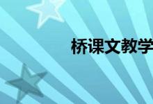 橋課文教學(xué)視頻（橋課文）